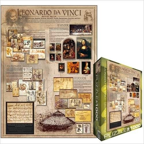 Puzzle Eurographics 1000 Piezas - Leonardo Da Vinci - Puzzles Tú Me ...