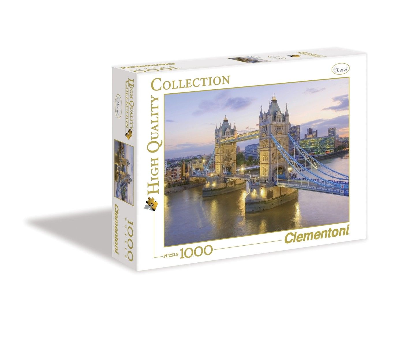 Clementoni Puzzle „Tower Bridge At Night“ – 1000 Teile Für Erwachsene, 70 X 50 Cm – Made In Italy