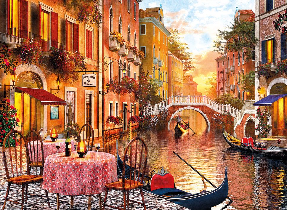 Puzzle 4000 Pièces ‘Venezia’ De Canaletto – MB, 1986, Vintage Rare