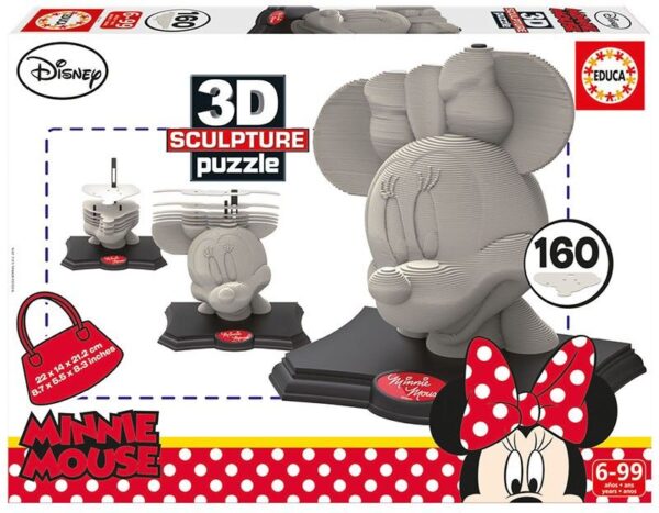 Puzzle 3D Sculpture Puzzle Minnie De EDUCA