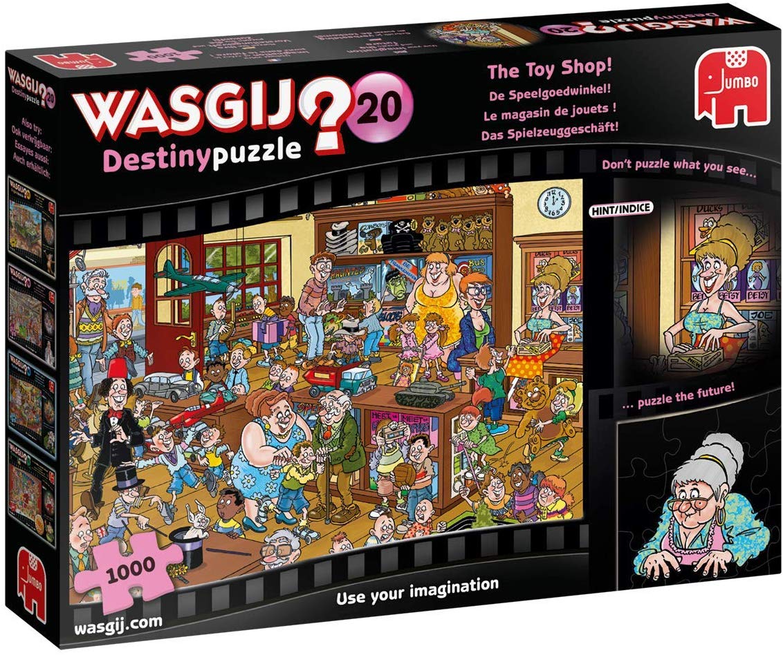 Jumbo Wasgij Destiny Puzzle 1000 Pezzi – I Giochi Di Wasgij (JUM19178) – Edizione Retro