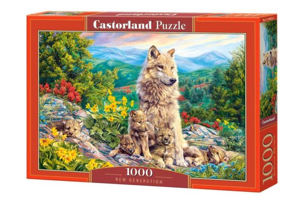 nueva generacion Puzzle Castorland 1000 piezas.Ref 104420 puzzles de animales lobos