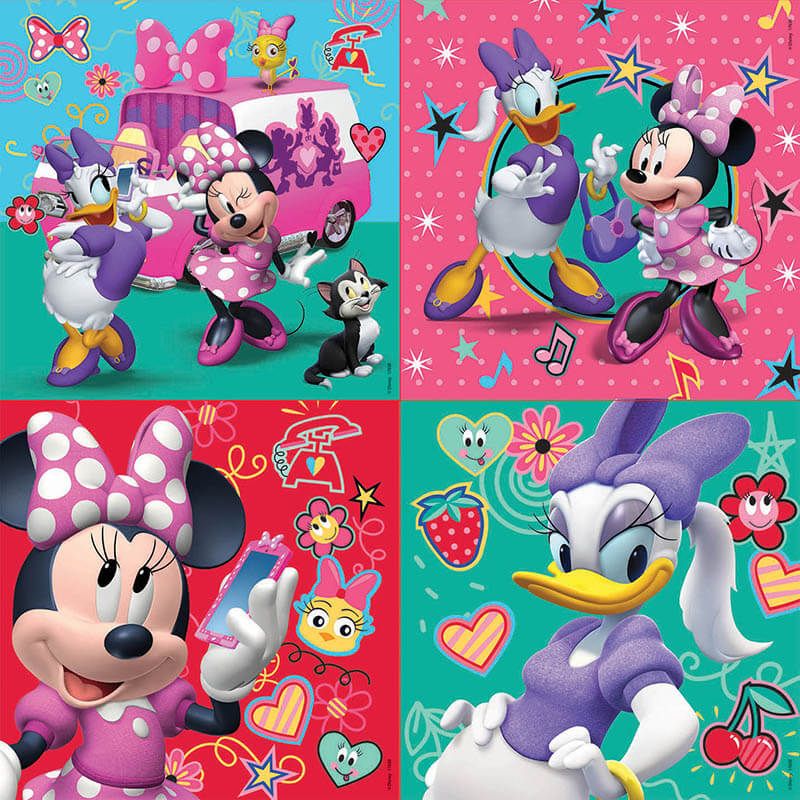 Puzzle Maleta Progresivos Minnie Rosa De EDUCA