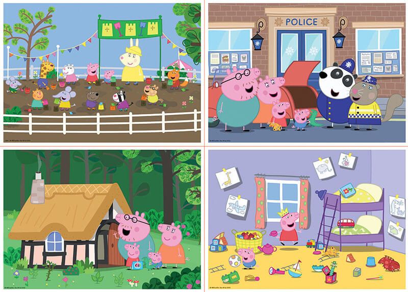 Puzzle Multi 4 Jr Peppa Pig (20-40-60-80) De EDUCA