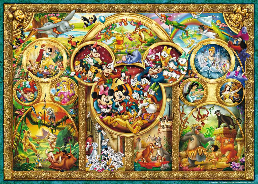 Puzzle Disney 1000 Piezas RAVENSBURGER 15266 LOS TEMAS MAS BONITOS DISNEY PUZZLE 