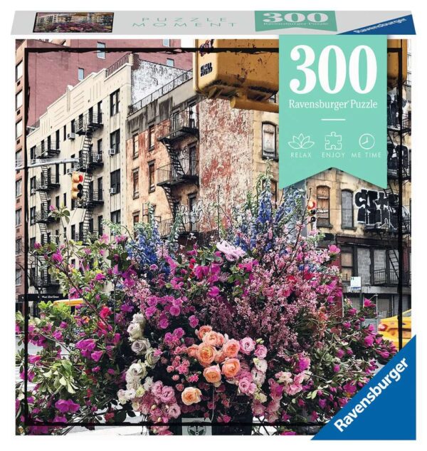 puzzle flores en nueva york 300 piezas adulto ravensburger