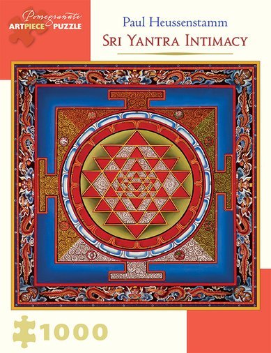 Mandala. Intimidad de Sri Yantra de Heussenstamm . Puzzle pomegranate 1000 piezas,