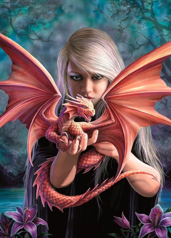 Puzzle Compact 1000 pièces : Anne Stokes - La protectrice - Clementoni - Rue des Puzzles Puzzle Compact 1000 pièces : Anne Stokes - La protectrice - Clementoni - Rue des Puzzles