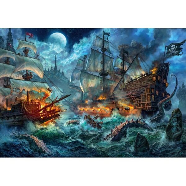 Puzzle 6000 La Batalla De Los Piratas De CLEMENTONI