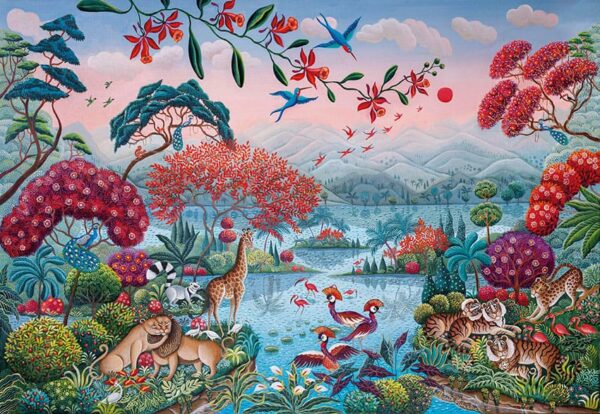 Puzzle 2000 The Peaceful Jungle De CLEMENTONI