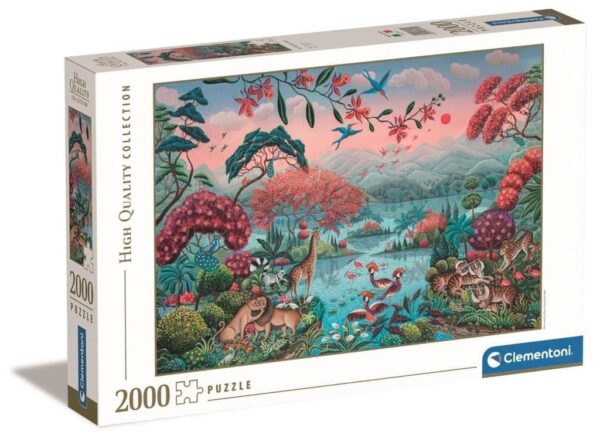 Puzzle 2000 The Peaceful Jungle De CLEMENTONI