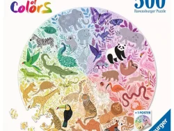 Puzzle 500 Animales Circular De RAVENSBURGER