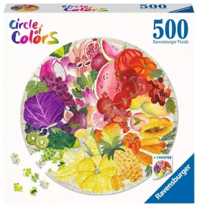 Puzzle 500 Frutas Y Verduras Circular De RAVENSBURGER