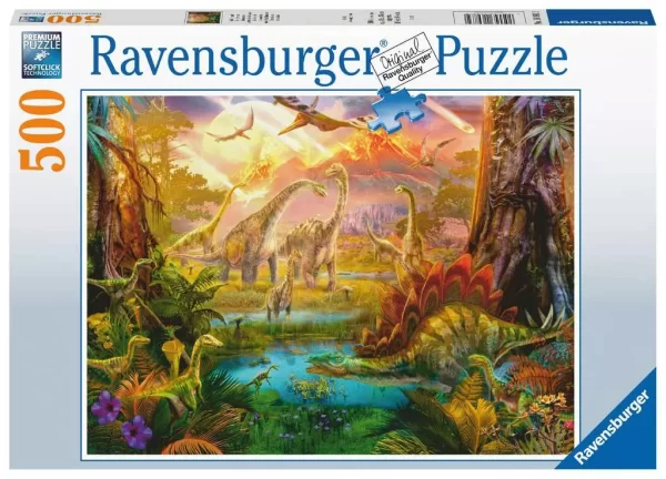 Puzzle 500 Tierra De Los Dinosaurios De RAVENSBURGER