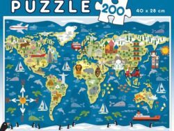Puzzle 200 Mapamundi De EDUCA En Puzzles Tu Me Completas
