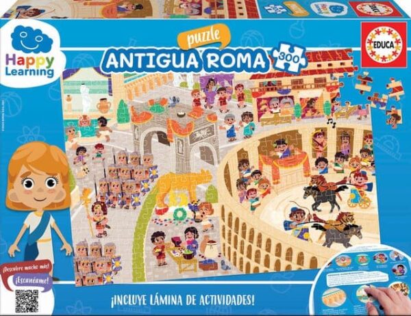 Puzzle 300 Antigua Roma – Happy Learning De EDUCA