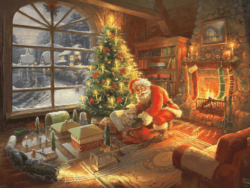 1000 ¡Papá Noel está aquí!, Edición Limitada Thomas Kinkade - Ref. 59495. Puzzle Schmidt 1000 piezas.