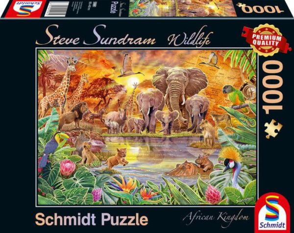 Puzzle 1000 Animales De África De SCHMIDT