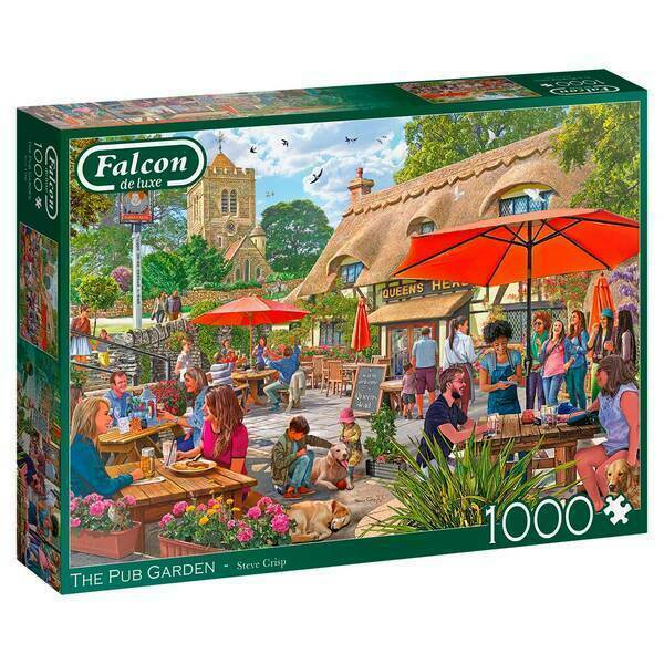 1000 El Pub Garden - Ref. 11368. Puzzle Falcon 1000 piezas.