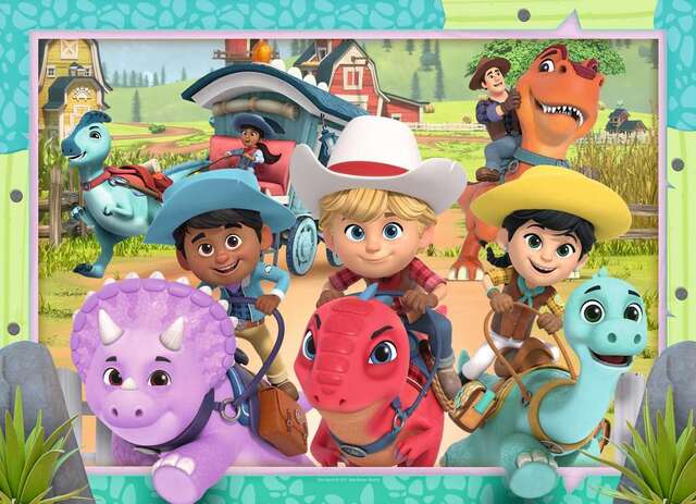 Puzzle Ravensburger Dino Ranch De 4x42 Pzs