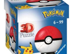 3D Pokémon Pokeball classic - Ref. 11256. Puzzle Ravensburger 3D 54 piezas.