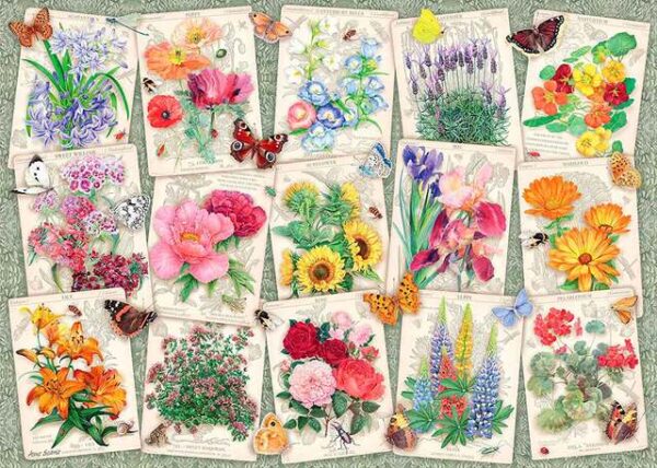 DETALLES DEL ADJUNTO puzzle-ravensburger-coleccion-de-flores-de-1000-piezas-referencia-17485-puzzlestumecompletas