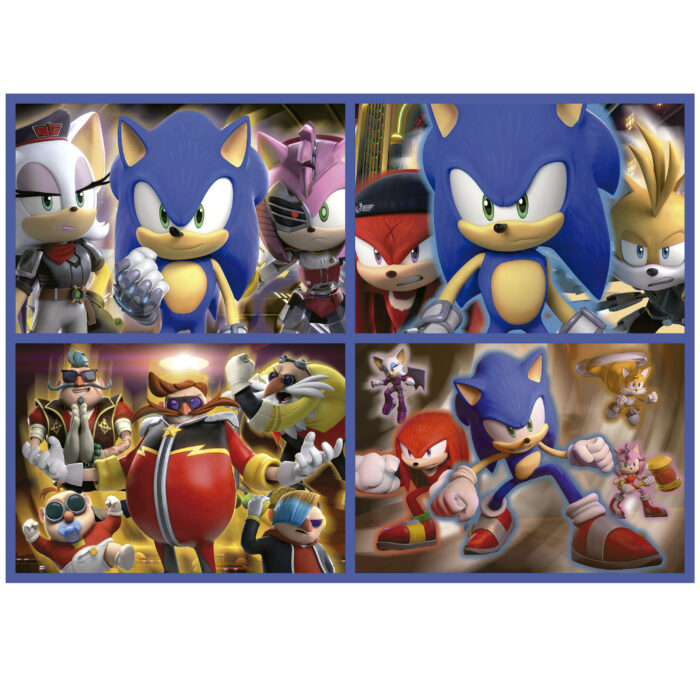 Puzzle Multi 4 50-80-100-150 Sonic Neon De EDUCA