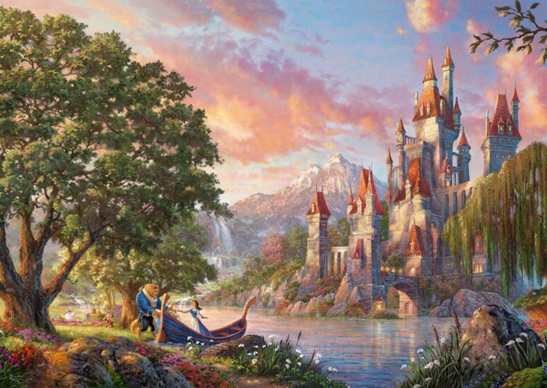 3000 Disney, el mundo mágico de Bella, Kinkade - Ref. 57372. Puzzle Schmidt 3000 piezas.