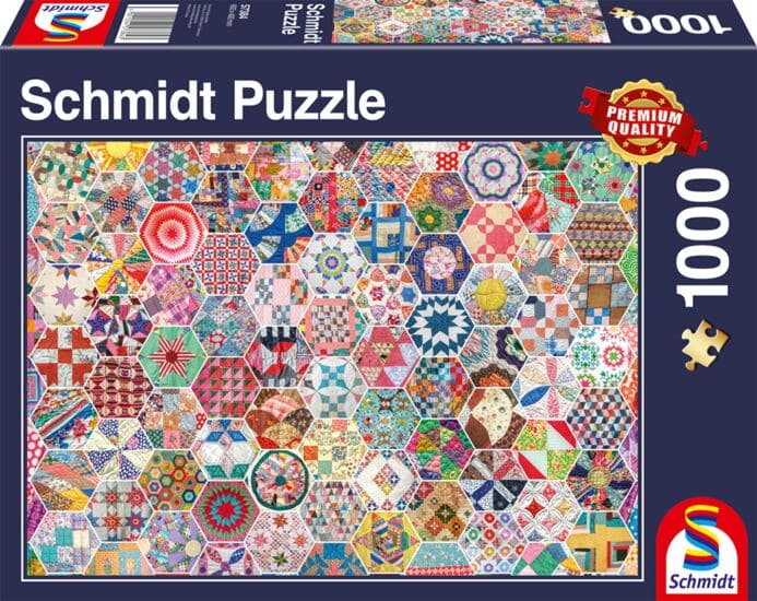 1000 Colcha de patchwork americana - Ref. 57384. Puzzle Schmidt 1000 piezas.