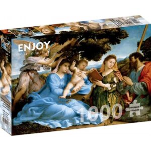 enjoy-puzzle-Lorenzo-Lotto-La-Virgen-y-el-Nino-con-los-santos-Catalina-y-Tomas-1000-piezas-referencia-1536
