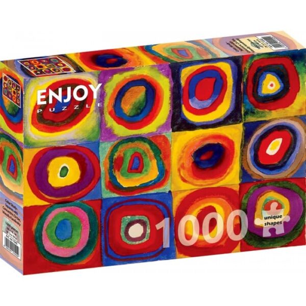 enjoy-puzzle-Vassily-Kandinsky-Estudio-de-color-cuadrados-con-circulos-concentricos-1000-piezas-referencia-1542