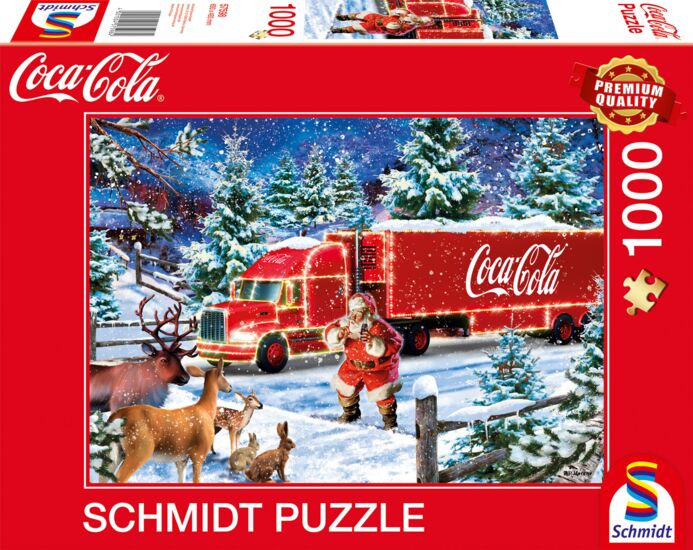 Schmidt Spiele Puzzle 1000 Pezzi Coca Cola - Babbo Natale: La Qualità Tedesca Che Si Sente! Regalo Perfetto Per Collezionisti E Amanti Del Vintage - 2