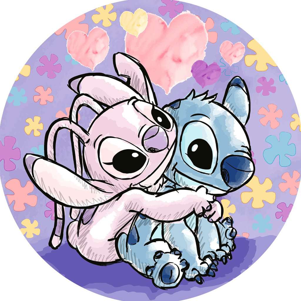 Puzzle 500 Stitch: Puzzle Redondo De RAVENSBURGER