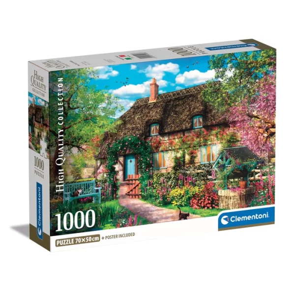 Clementoni 1000-Piece Jigsaw Puzzle - Streets Of Paris (70x50 Cm), Compact Box