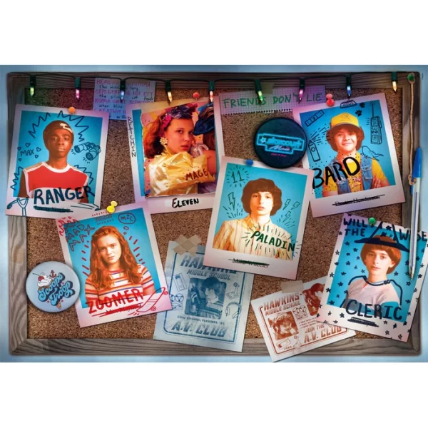 Puzzle Clementoni 1000 Pièces – Stranger Things, Boîte Compacte, Fabriqué En Italie