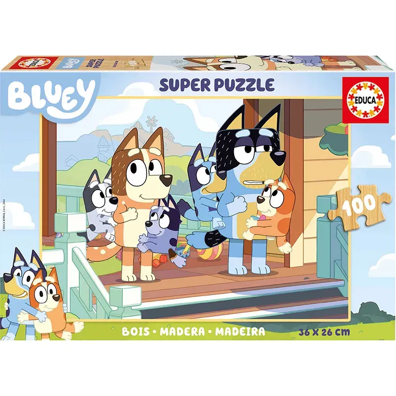 Puzzle 100 Bluey (madera) De EDUCA