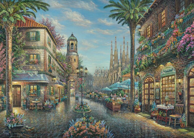 Schmidt 59482 - Dörfchen Am Leuchtturm, Puzzle, Thomas Kinkade Kaufen - Spielwaren