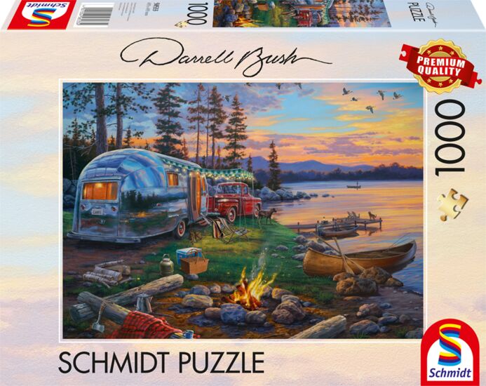 Schmidt Spiele 59468 Thomas Kinkade, Winter in Lamplight Manour, puzzle da 2 x 1000 pezzi : Kinkade, Thomas