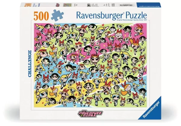 Puzzle Ravensburger 500 Piezas Las Supernenas (Powerpuff Girls) - Para Adultos Y Niños +14 Años - Medidas 49x36 Cm