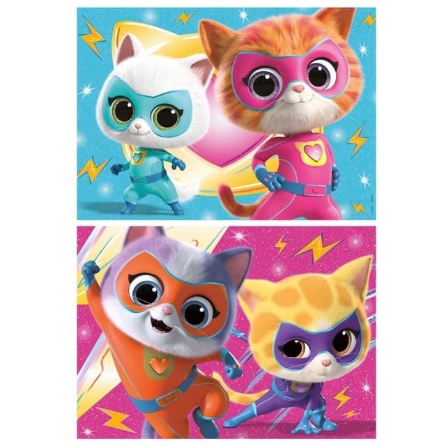 Puzzle 2 X 20 Super Kitties De EDUCA