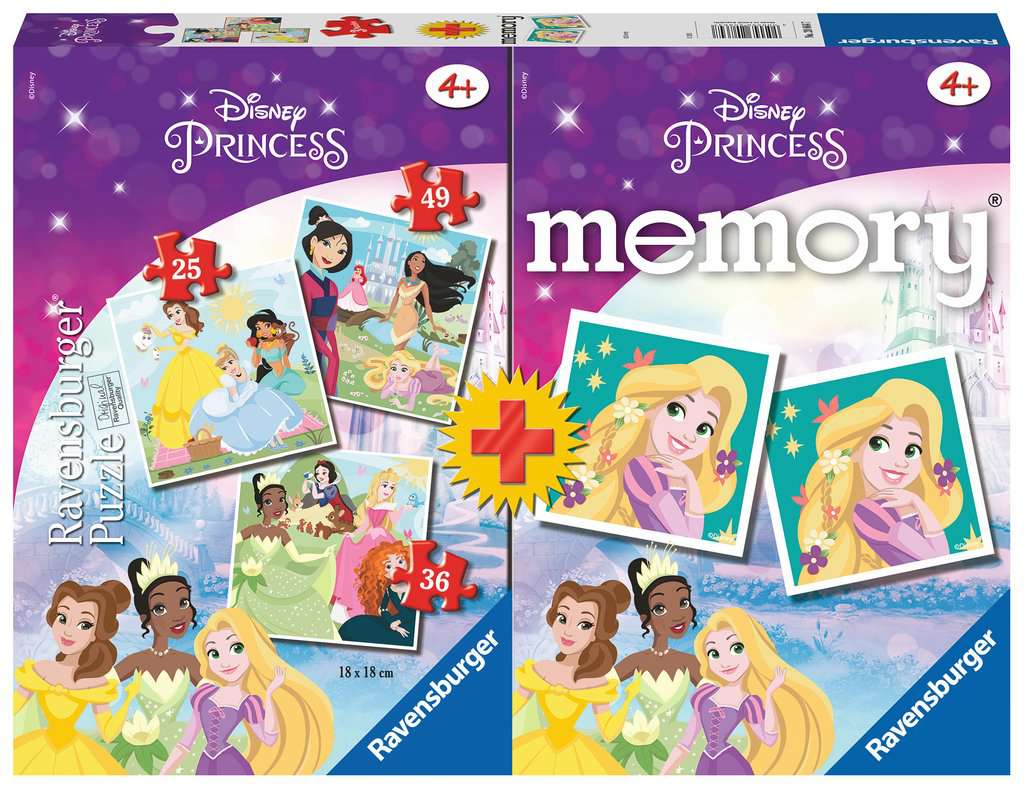 Puzzle Progresivos Princesas + Memory De RAVENSBURGER En Puzzles Tu Me ...