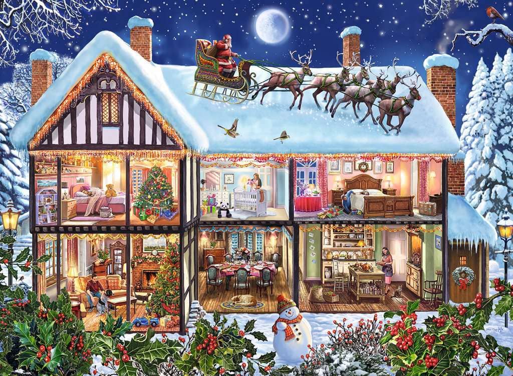 100 Casa de Navidad – Puzzles tu me completas
