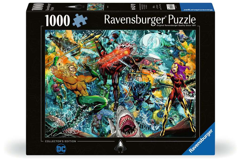 Ravensburger - Puzzle 1000 Pezzi DC Collection Aquaman | Puzzle