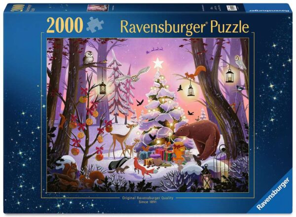 Puzzle 2000 Navidad En El Bosque De RAVENSBURGER En Puzzles Tu Me Completas